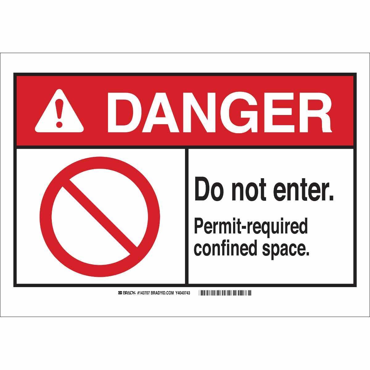Brady® 143709 Accident Prevention Signs
