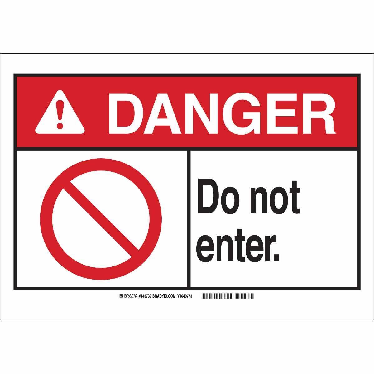 Brady® 143733 Access & Security Signs