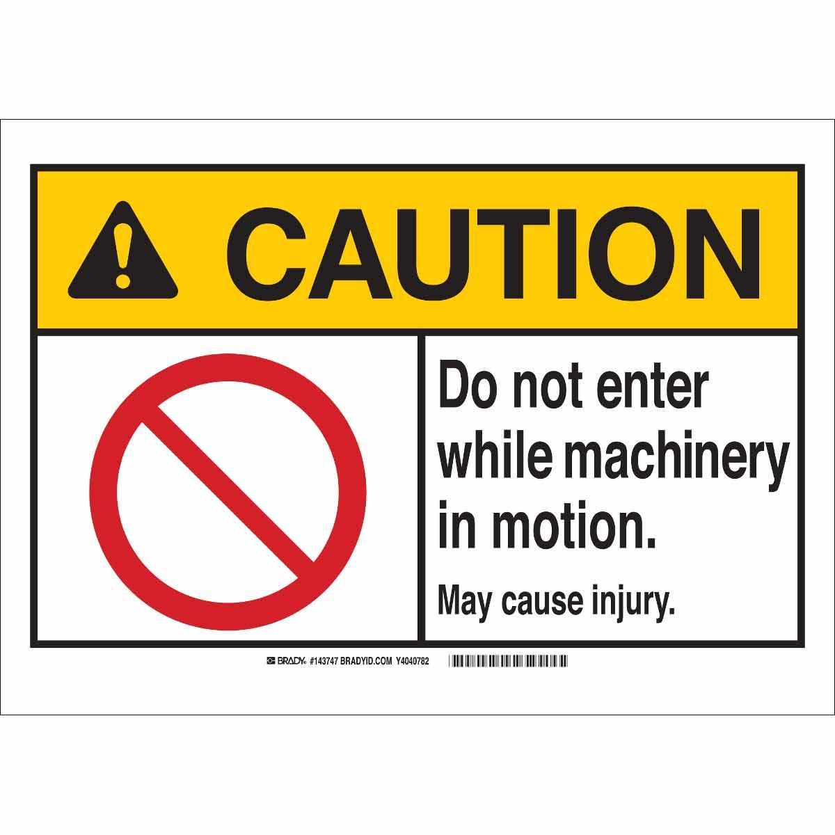 Brady® 143740 Accident Prevention Signs