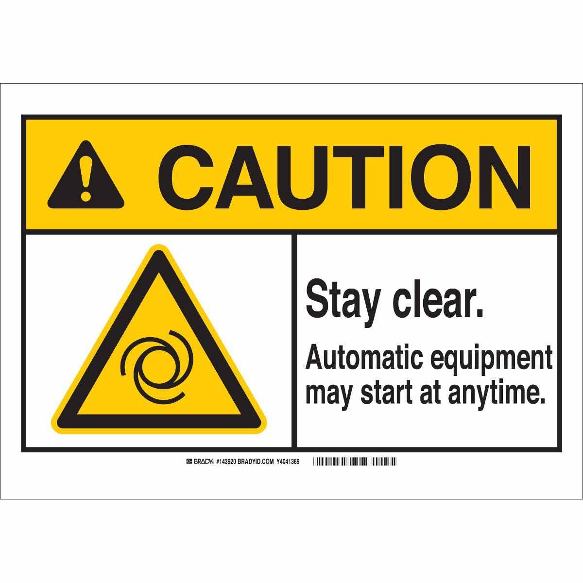 Brady® 143920 Accident Prevention Signs