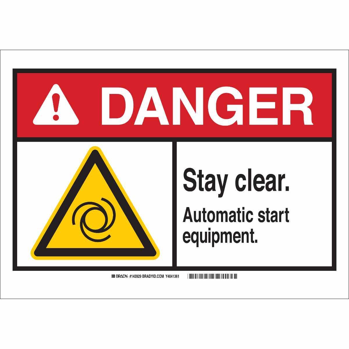 Brady® 143929 Accident Prevention Signs