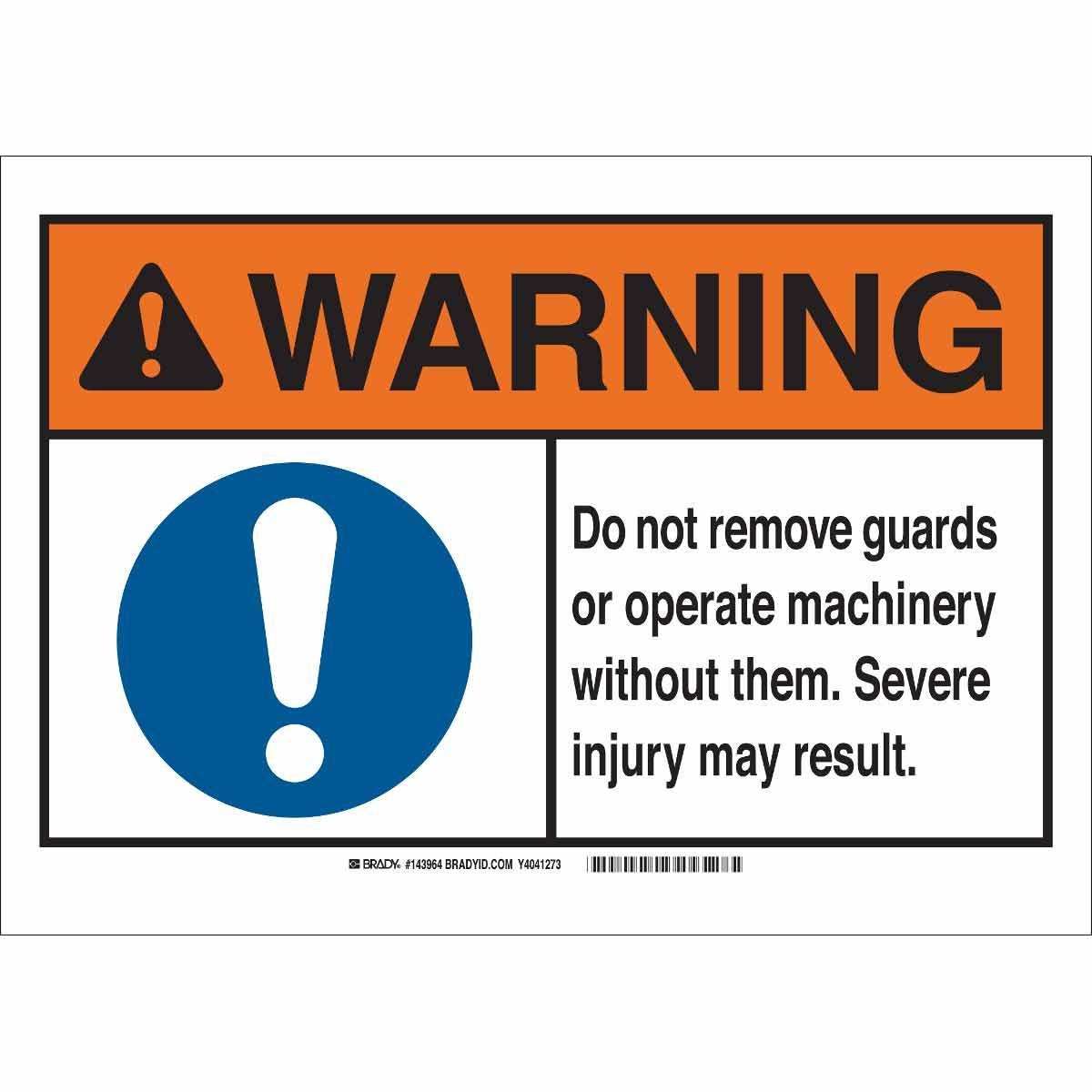 Brady® 143968 Accident Prevention Signs