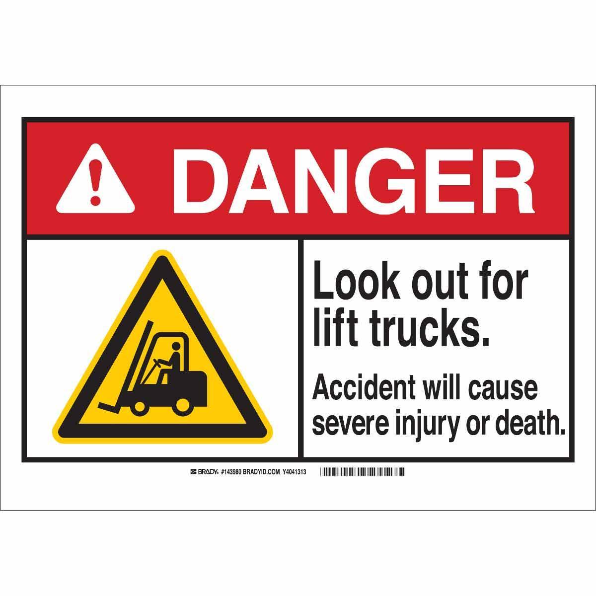 Brady® 143979 Accident Prevention Signs