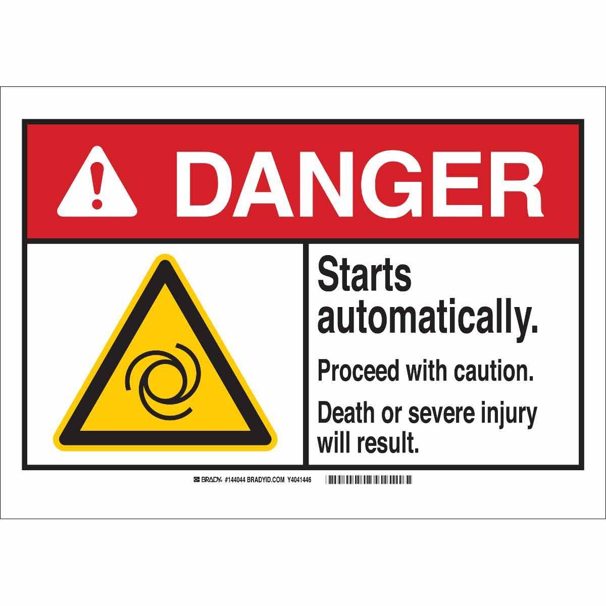 Brady® 144046 Accident Prevention Signs