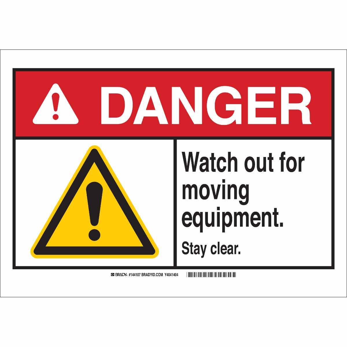Brady® 144104 Accident Prevention Signs
