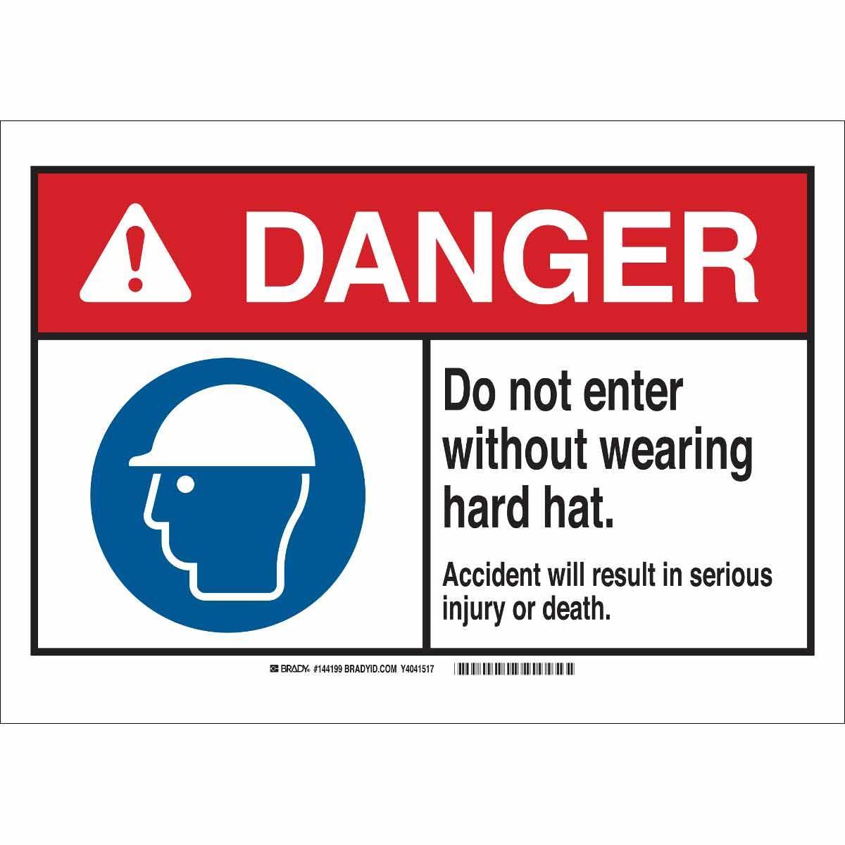 Brady® 144201 Accident Prevention Signs
