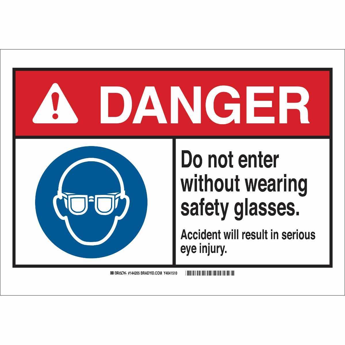 Brady® 144204 Accident Prevention Signs