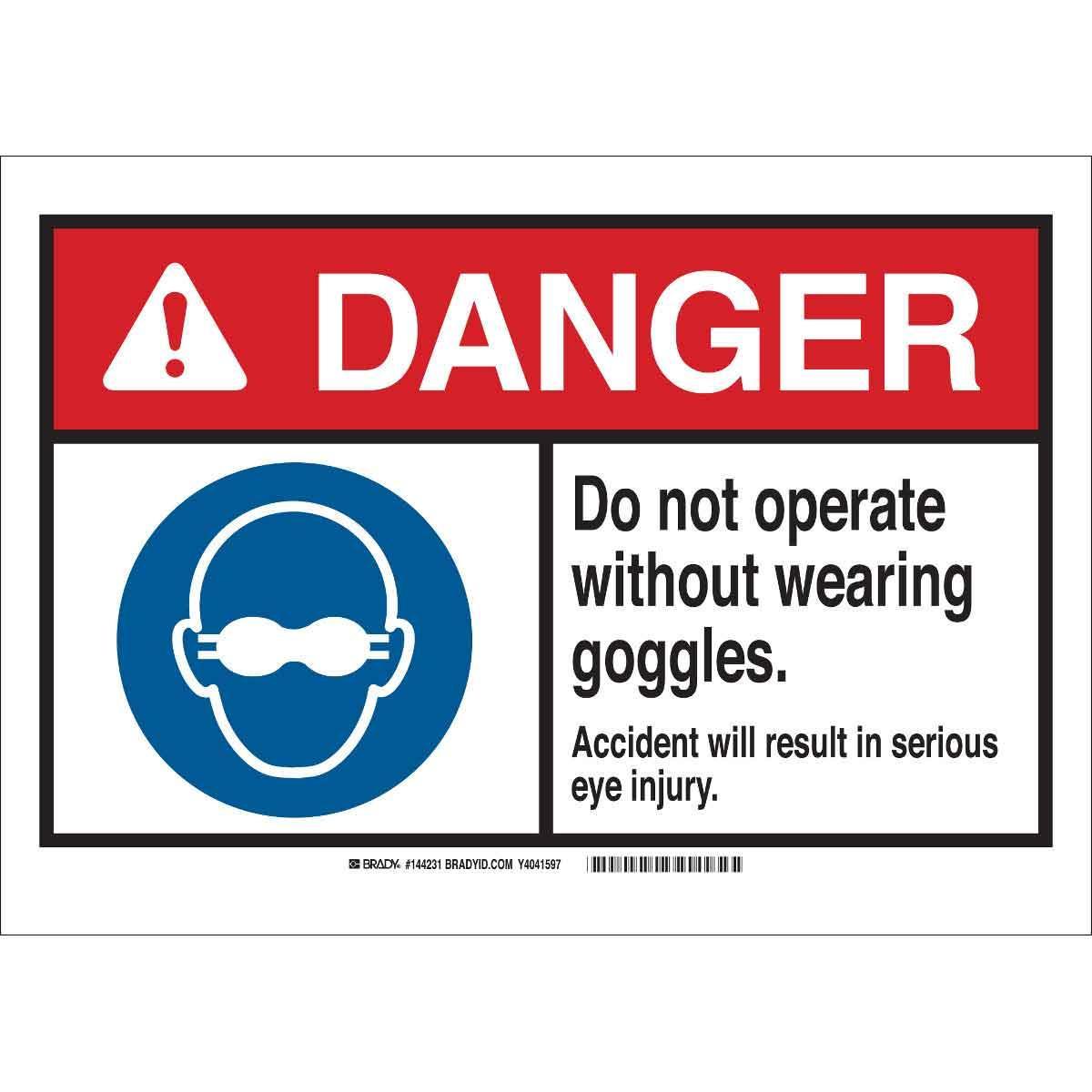 Brady® 144229 Accident Prevention Signs