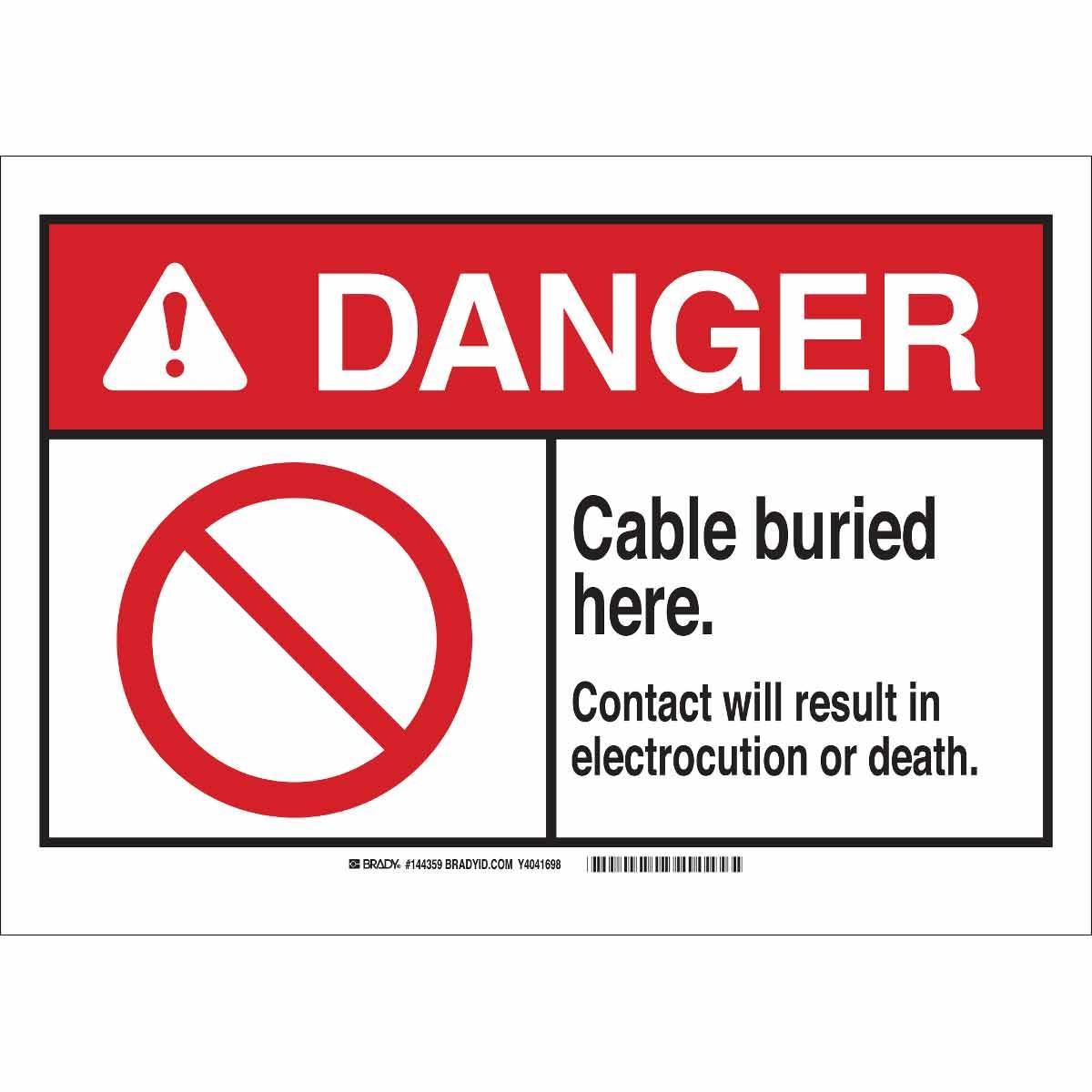 Brady® 144358 Accident Prevention Signs