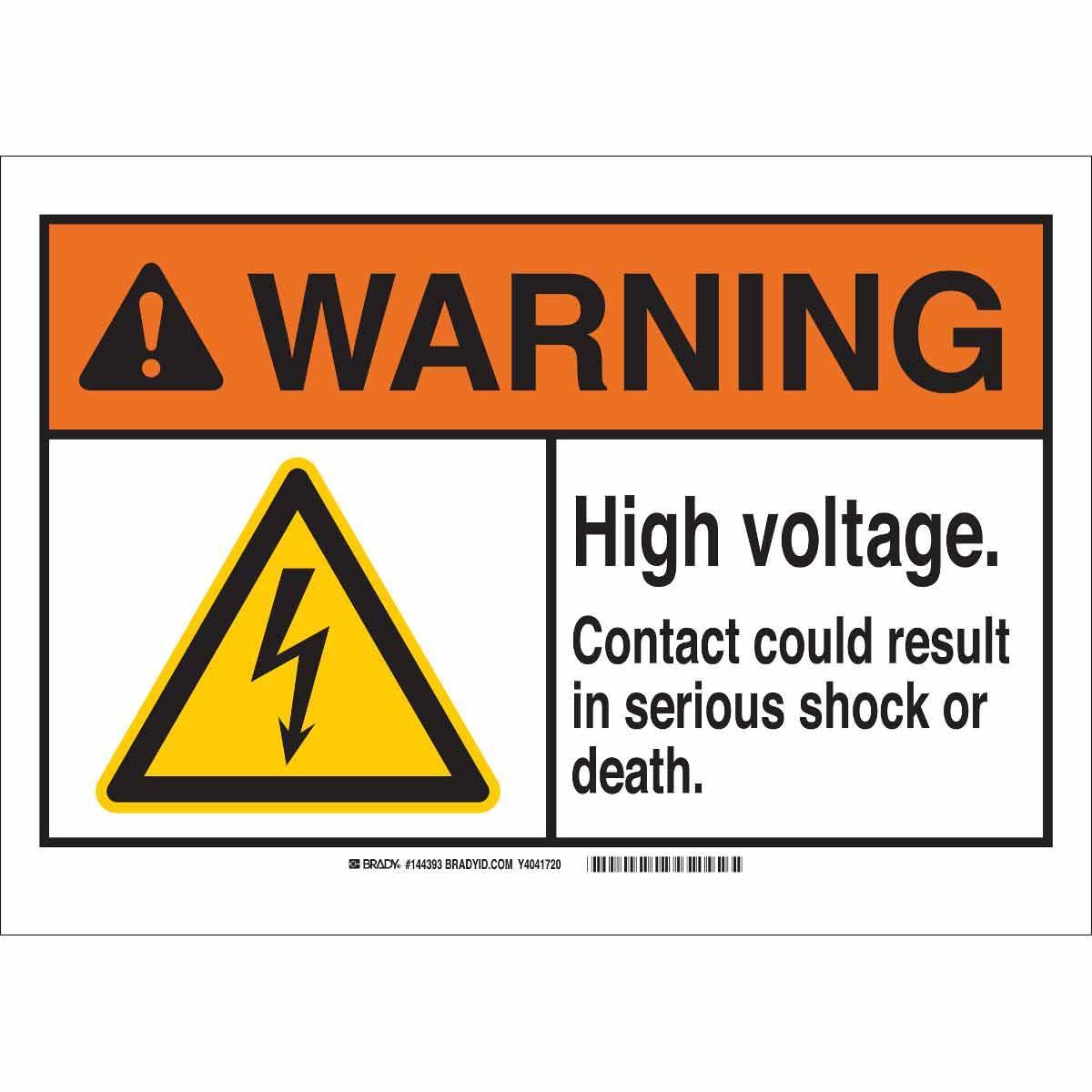 Brady® 144391 Accident Prevention Signs