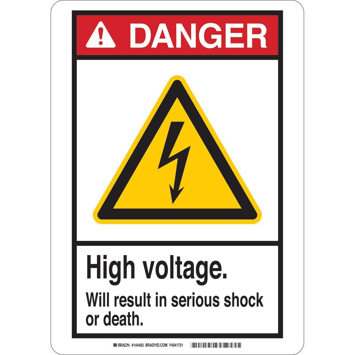 Brady® 144398 Accident Prevention Signs
