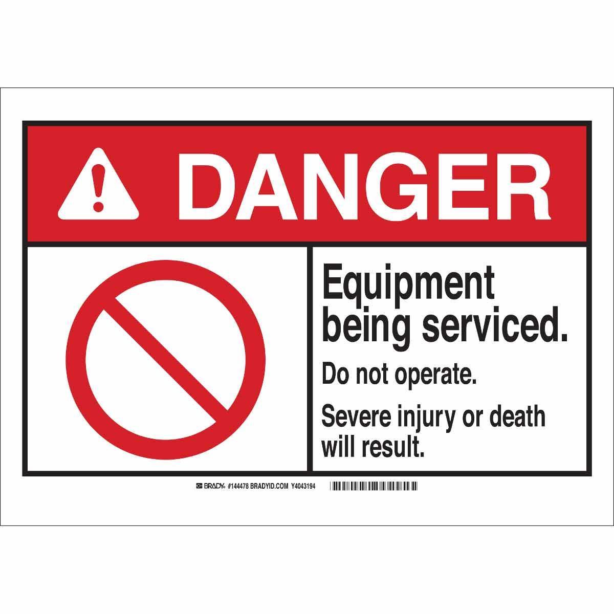 Brady® 144475 Accident Prevention Signs