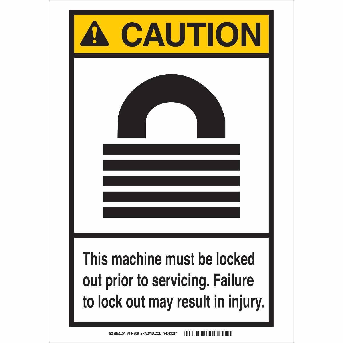 Brady® 144504 Accident Prevention Signs