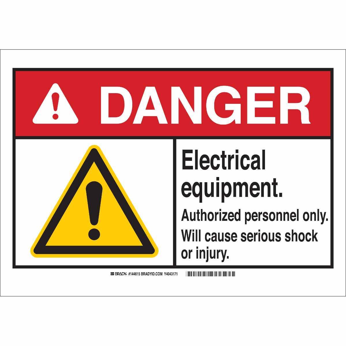 Brady® 144634 Access & Security Signs