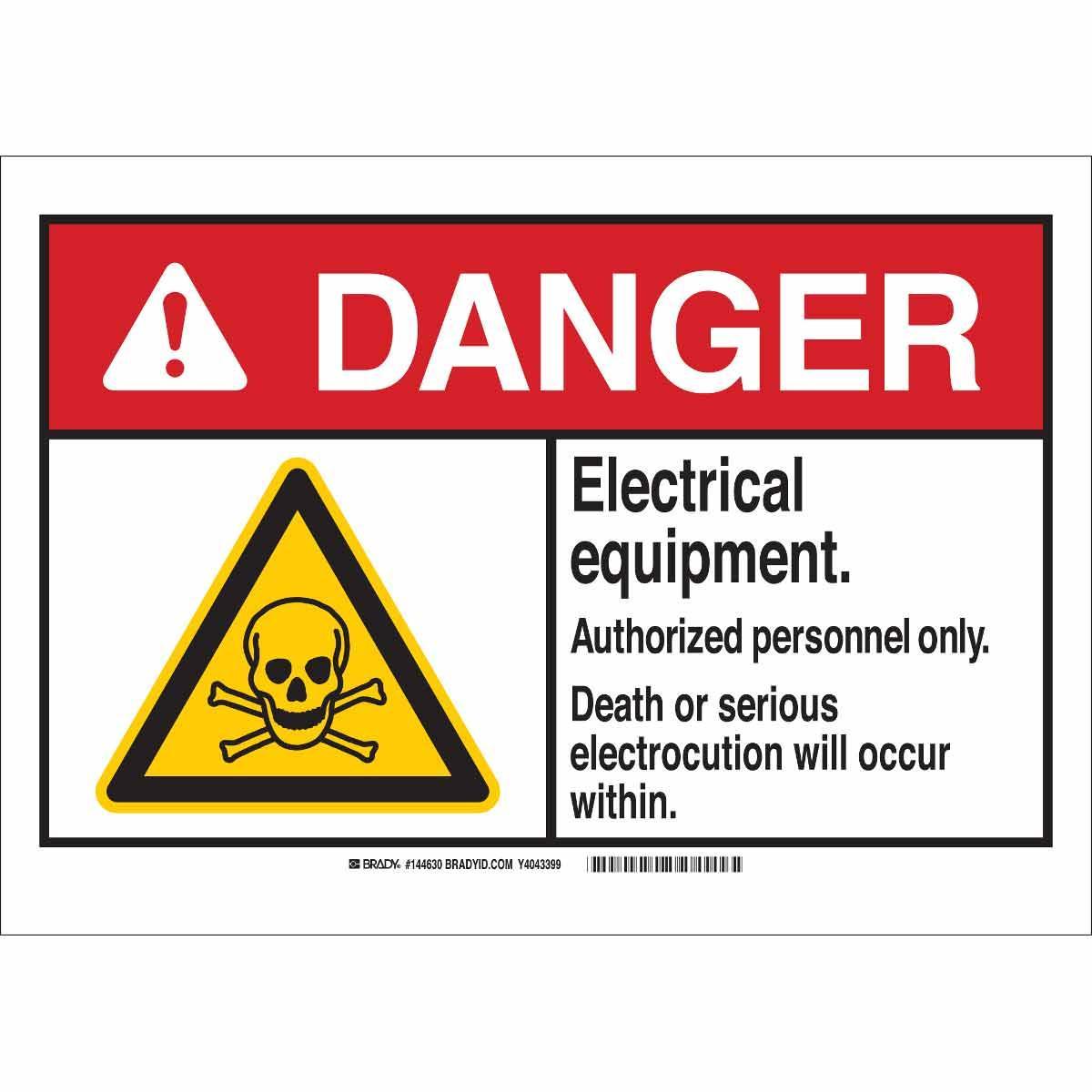 Brady® 144635 Access & Security Signs