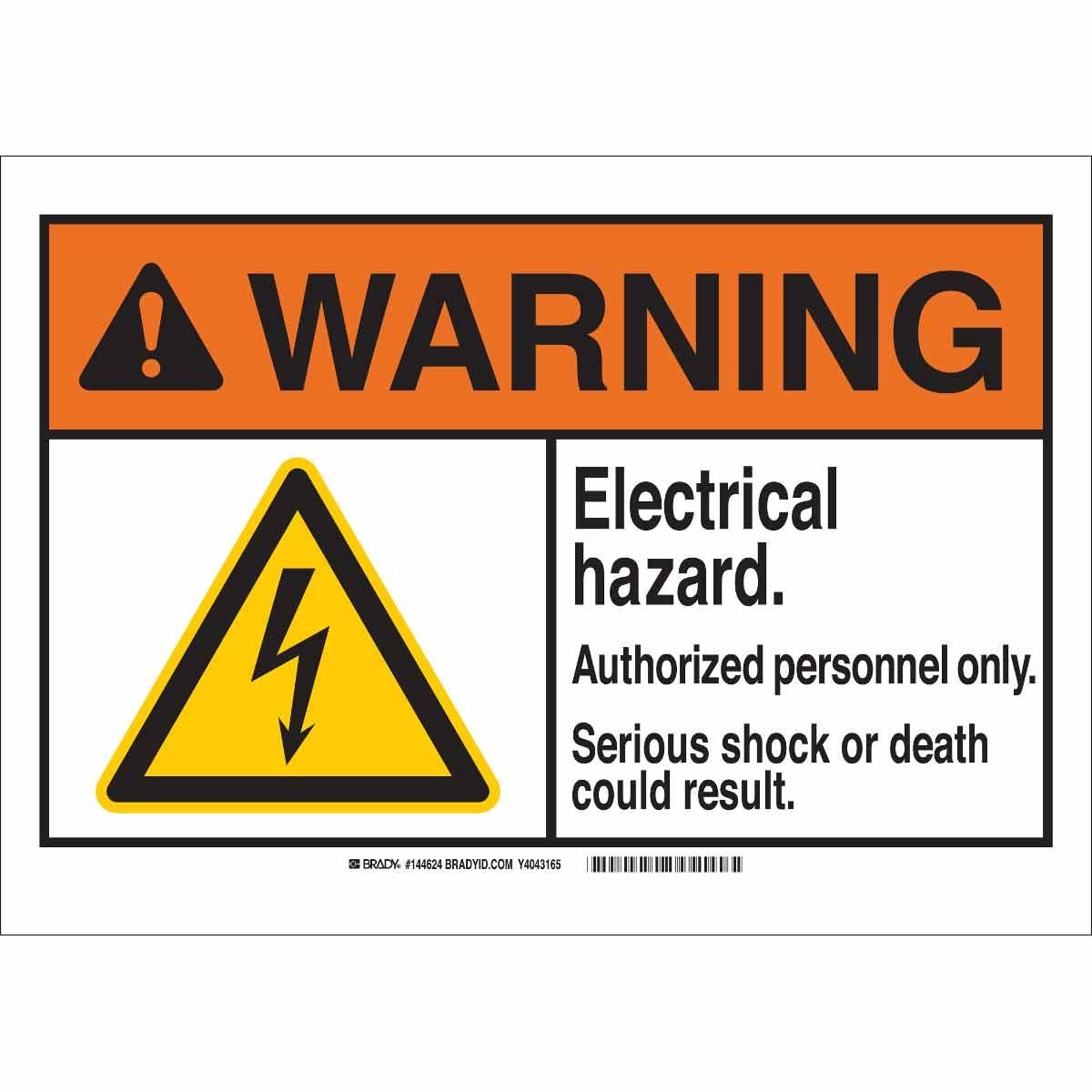 Brady® 144628 Access & Security Signs