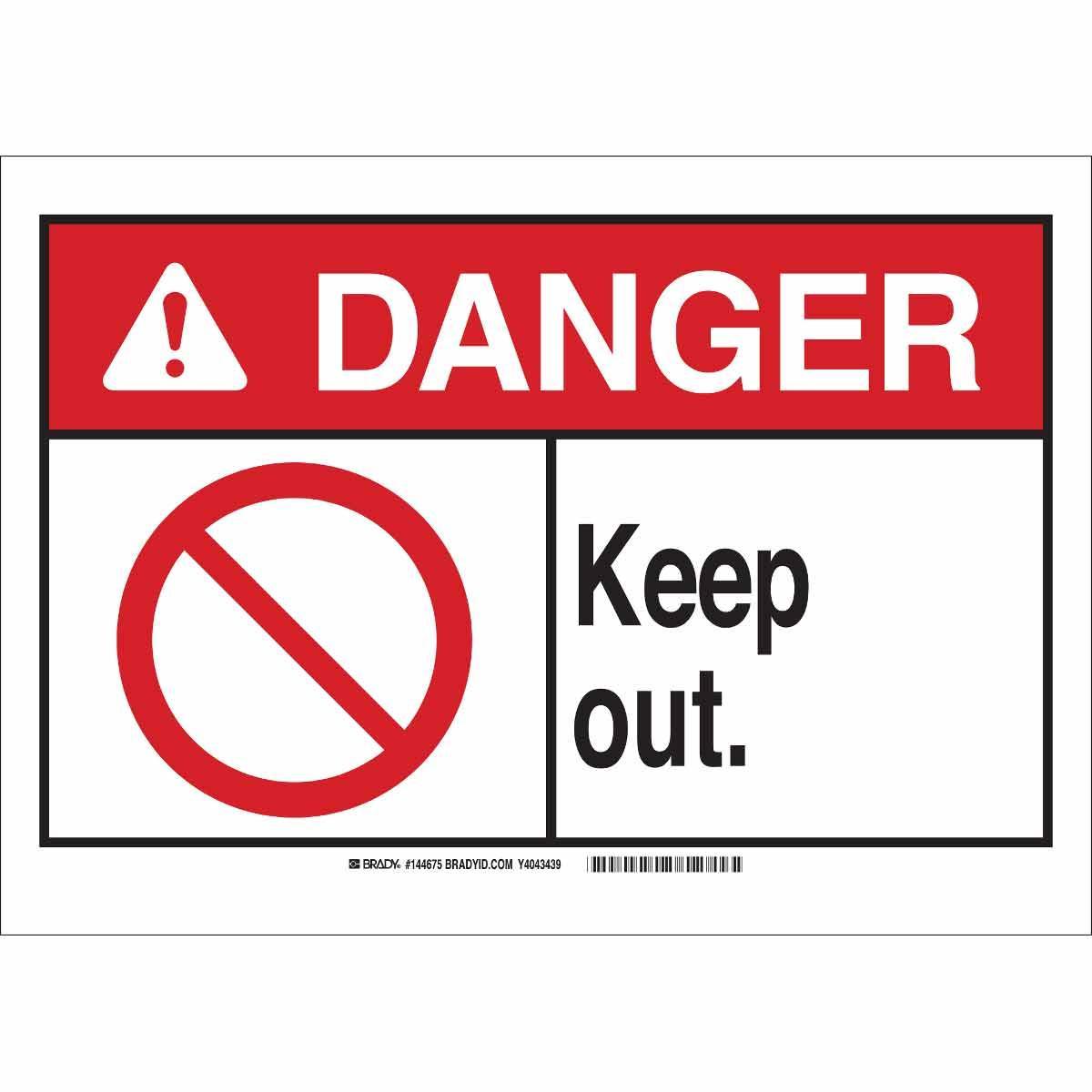 Brady® 144669 Access & Security Signs
