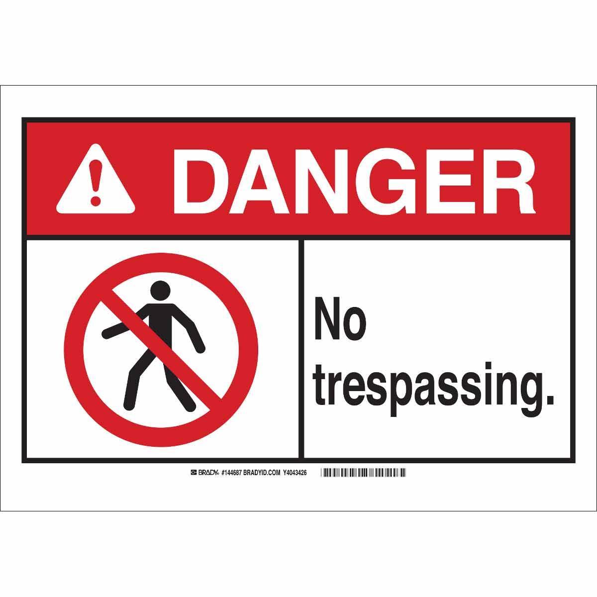 Brady® 144683 Access & Security Signs