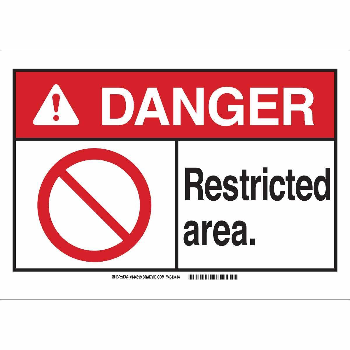Brady® 144698 Access & Security Signs