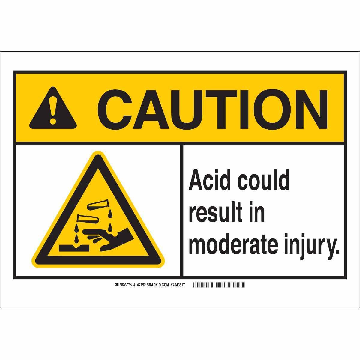 Brady® 144791 Chemical & Hazardous Material Signs