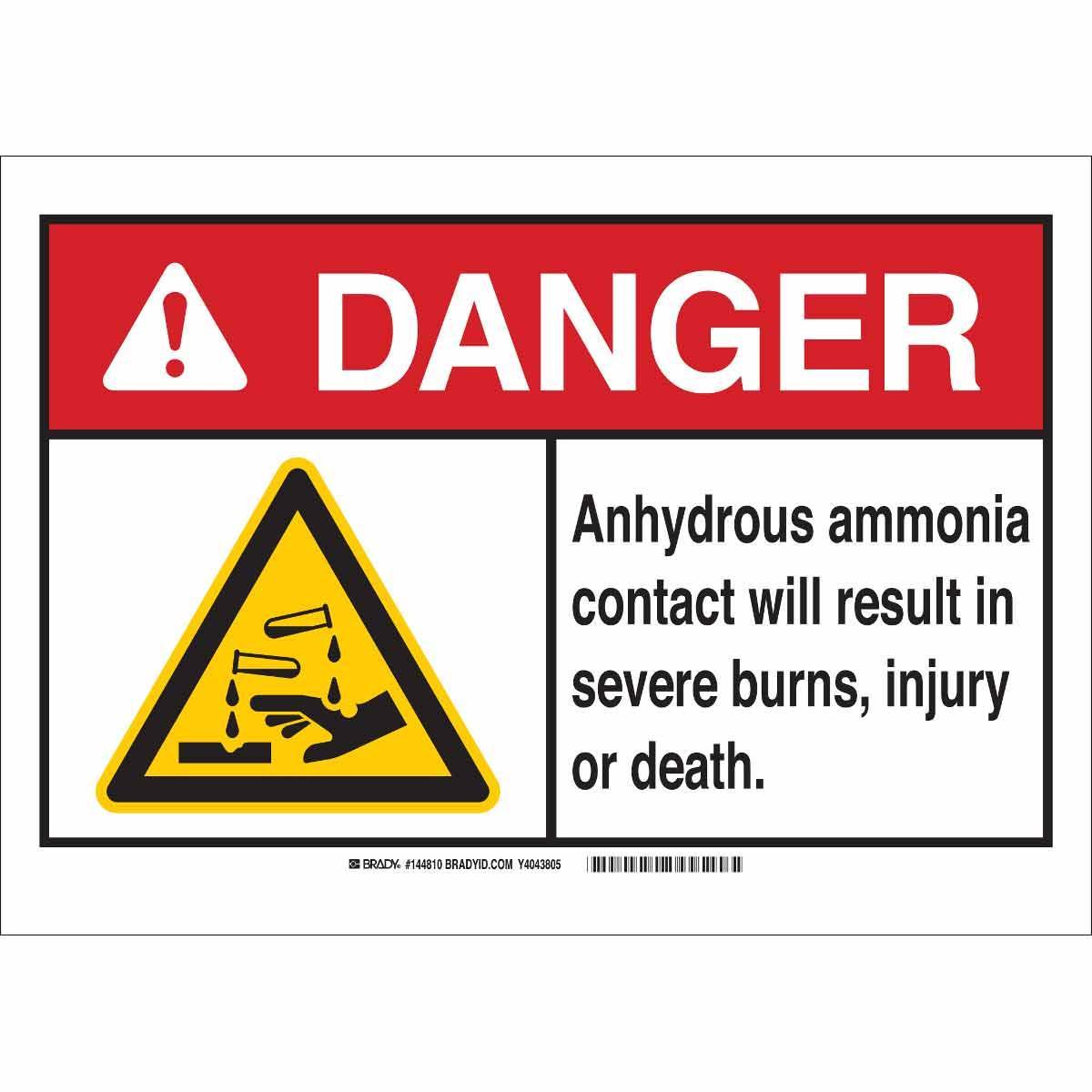 Brady® 144811 Chemical & Hazardous Material Signs