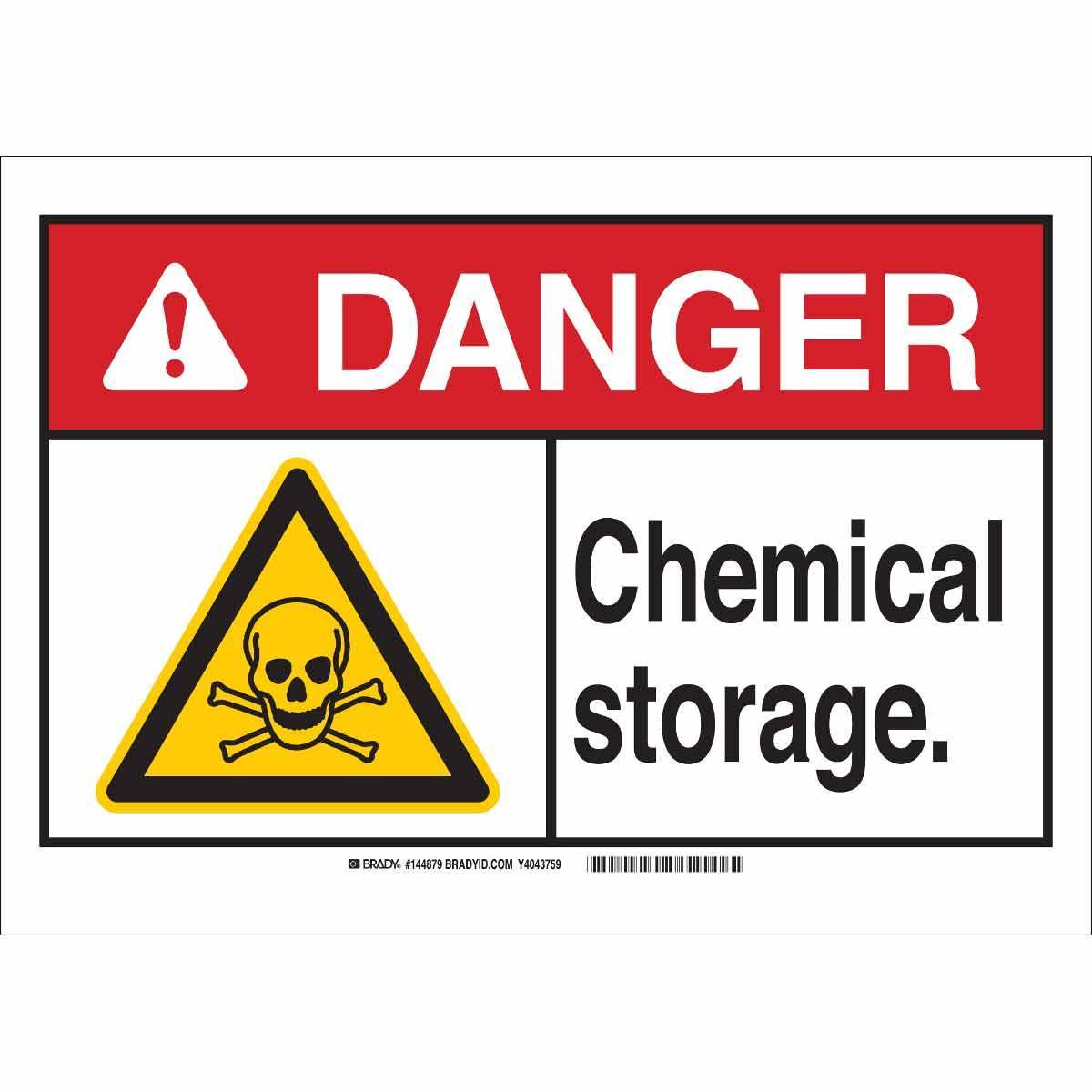 Brady® 144878 Chemical & Hazardous Material Signs
