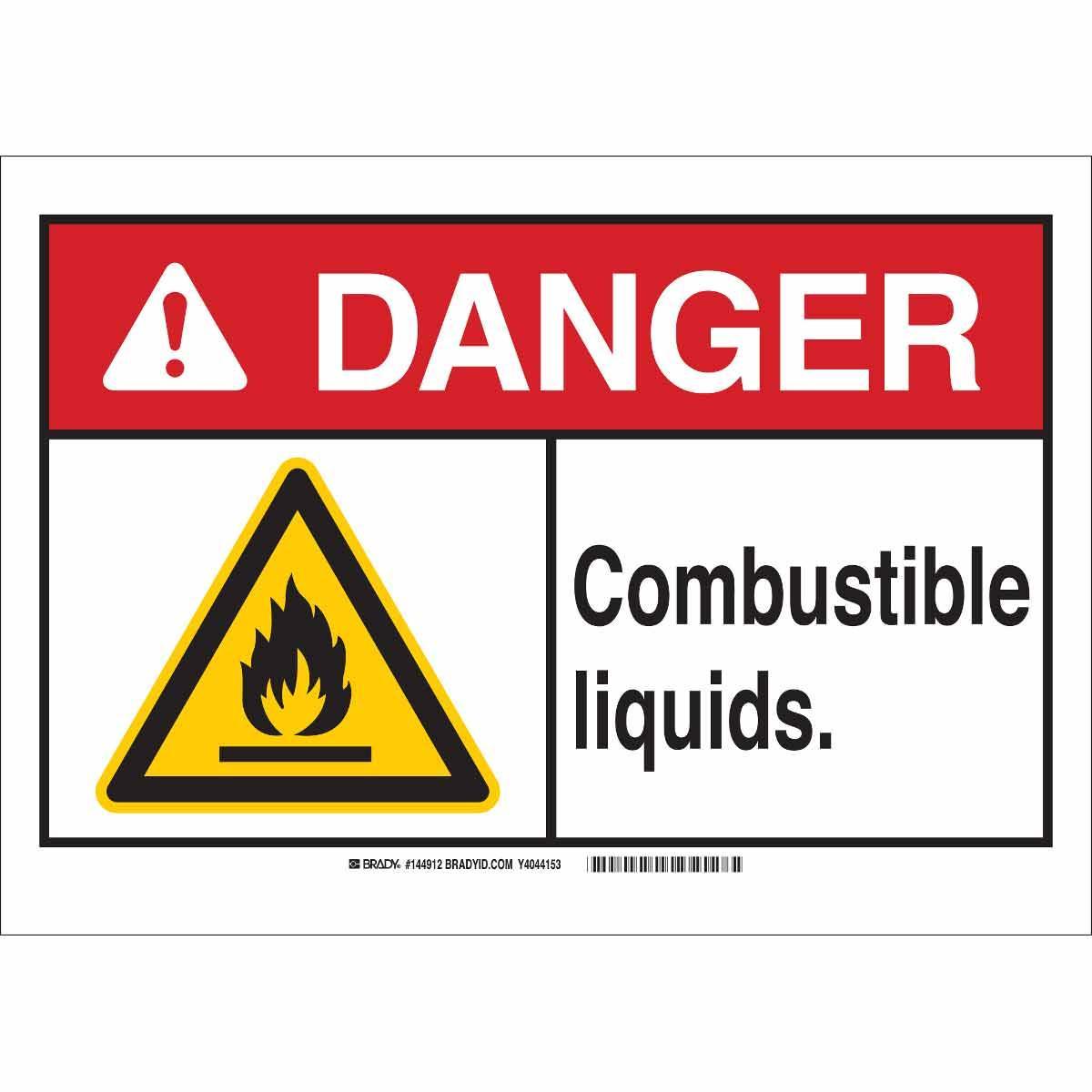 Brady® 144915 Chemical & Hazardous Material Signs
