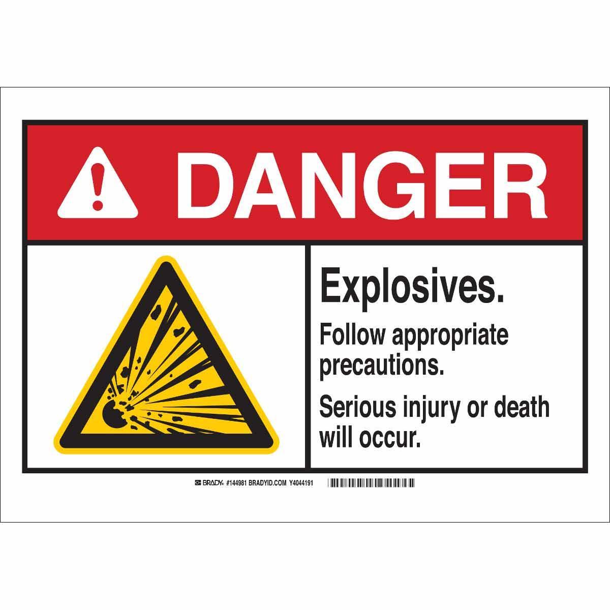 Brady® 144984 Chemical & Hazardous Material Signs