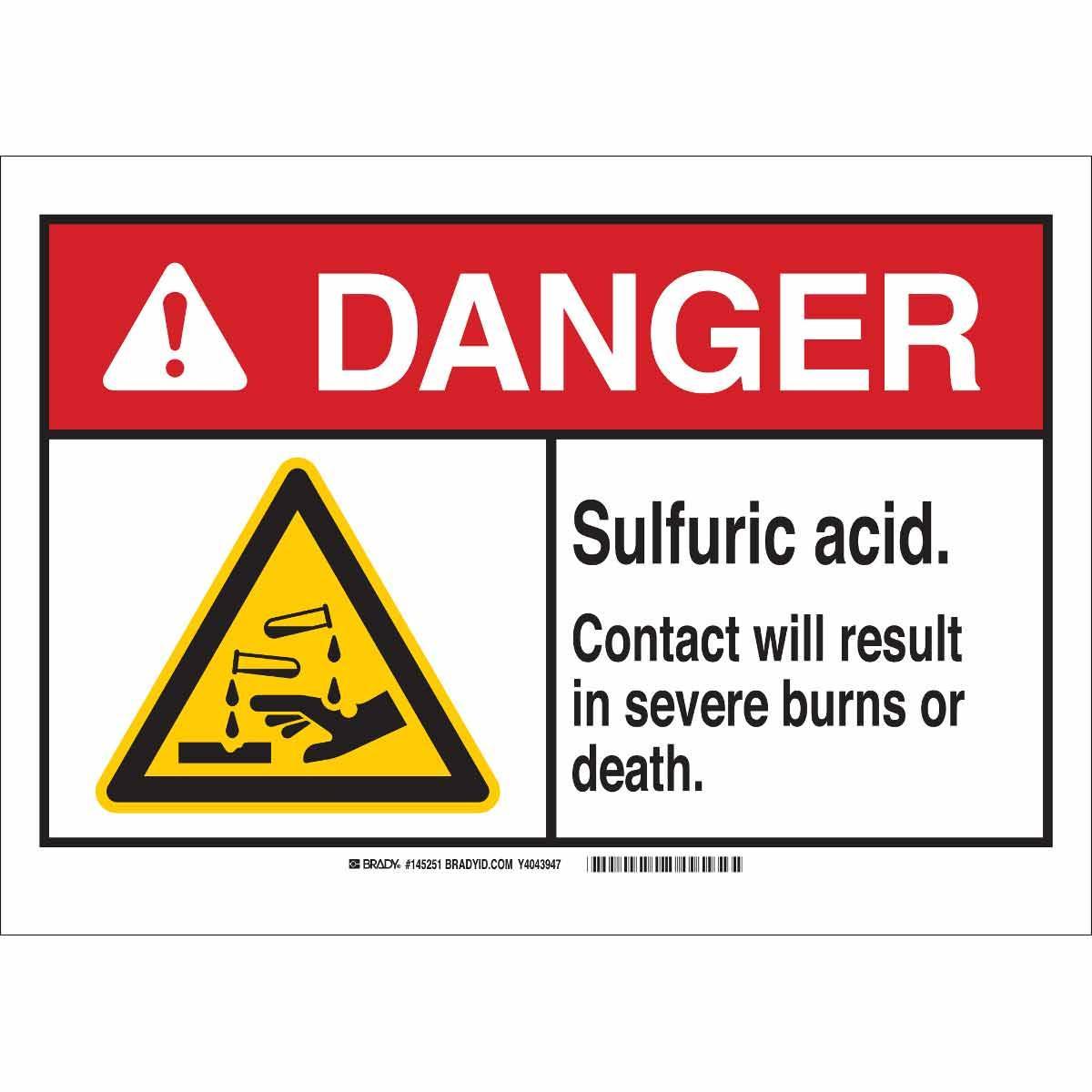 Brady® 145253 Chemical & Hazardous Material Signs