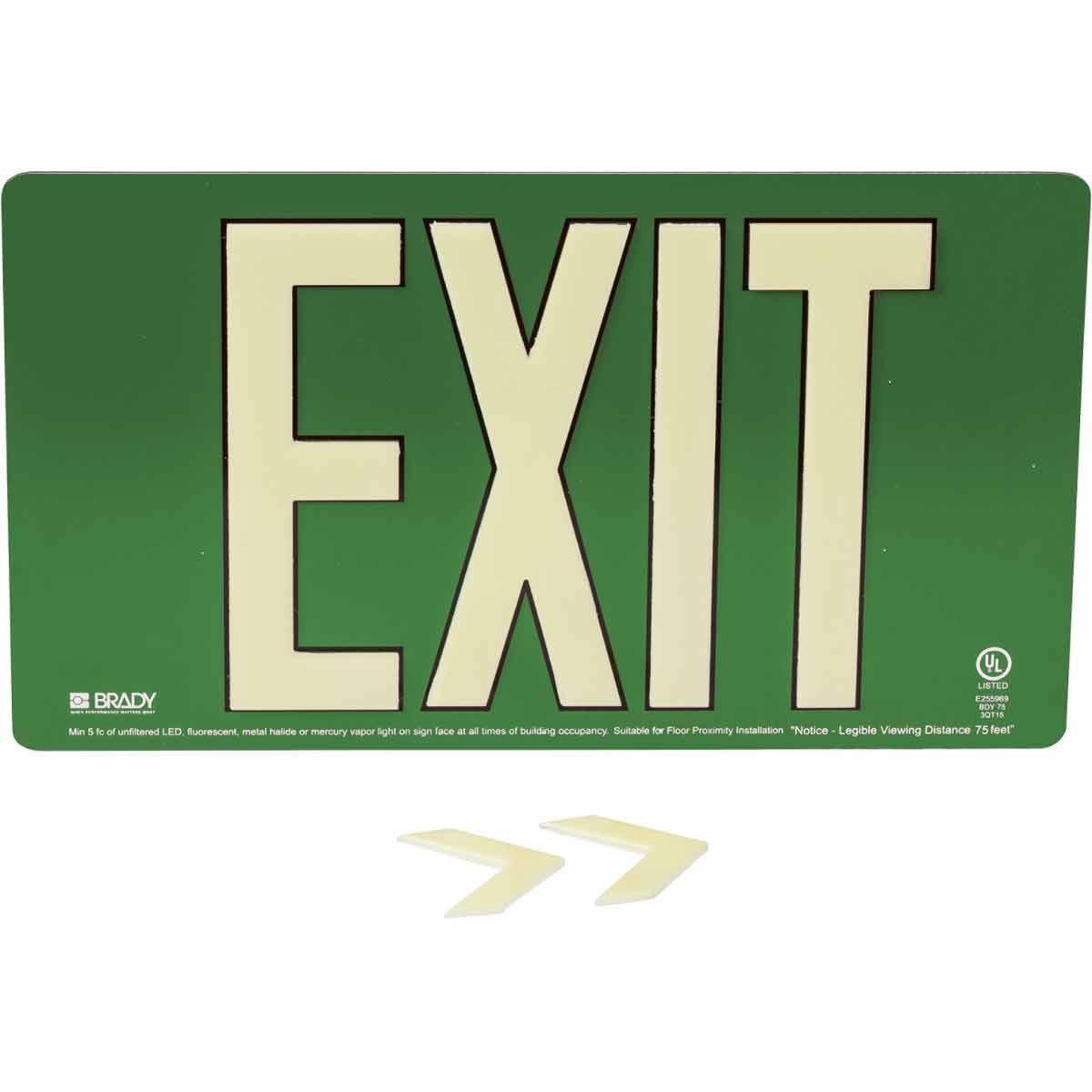 Brady® 145523 Fire, Emergency, Exit & First Aid Signs