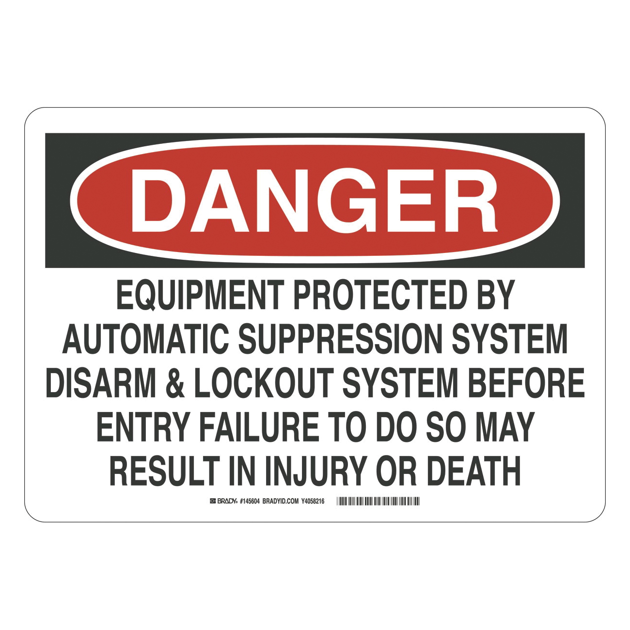 Brady® 145604 Accident Prevention Signs