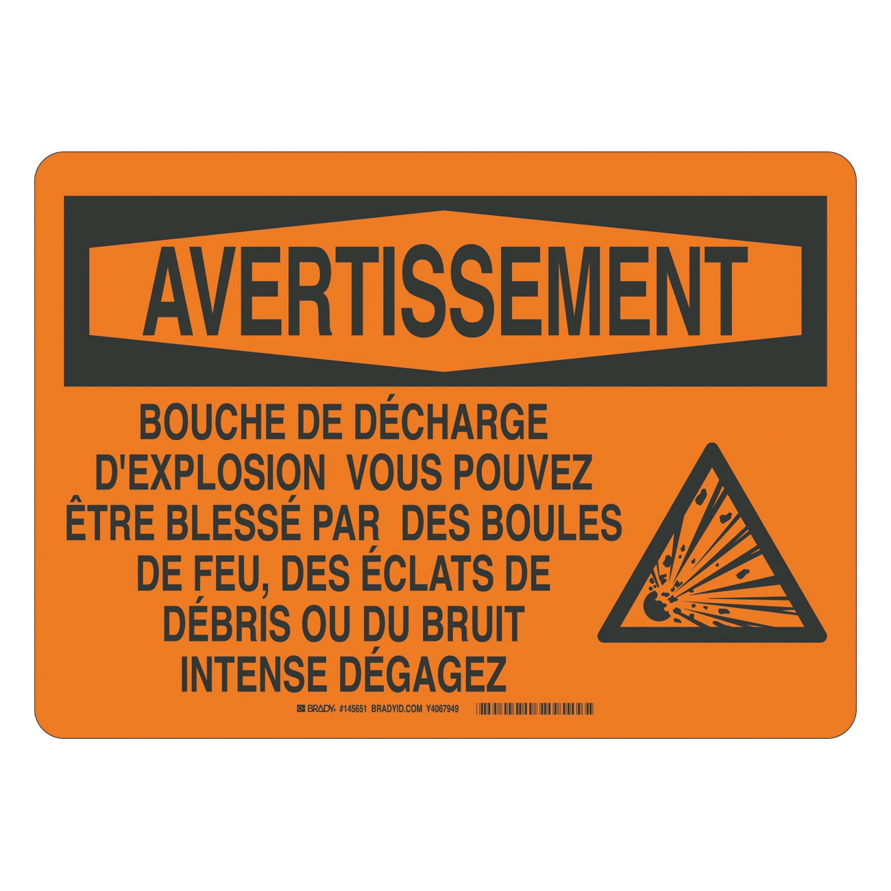 Brady® 145649 Chemical & Hazardous Material Signs
