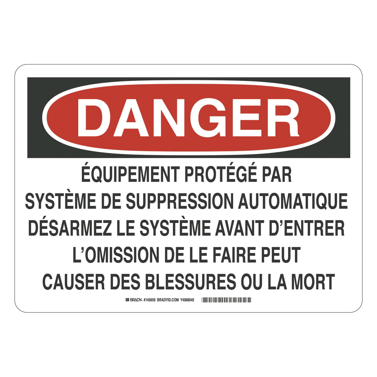Brady® 145658 Accident Prevention Signs