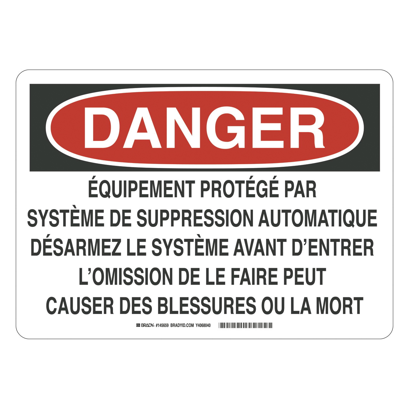 Brady® 145660 Accident Prevention Signs