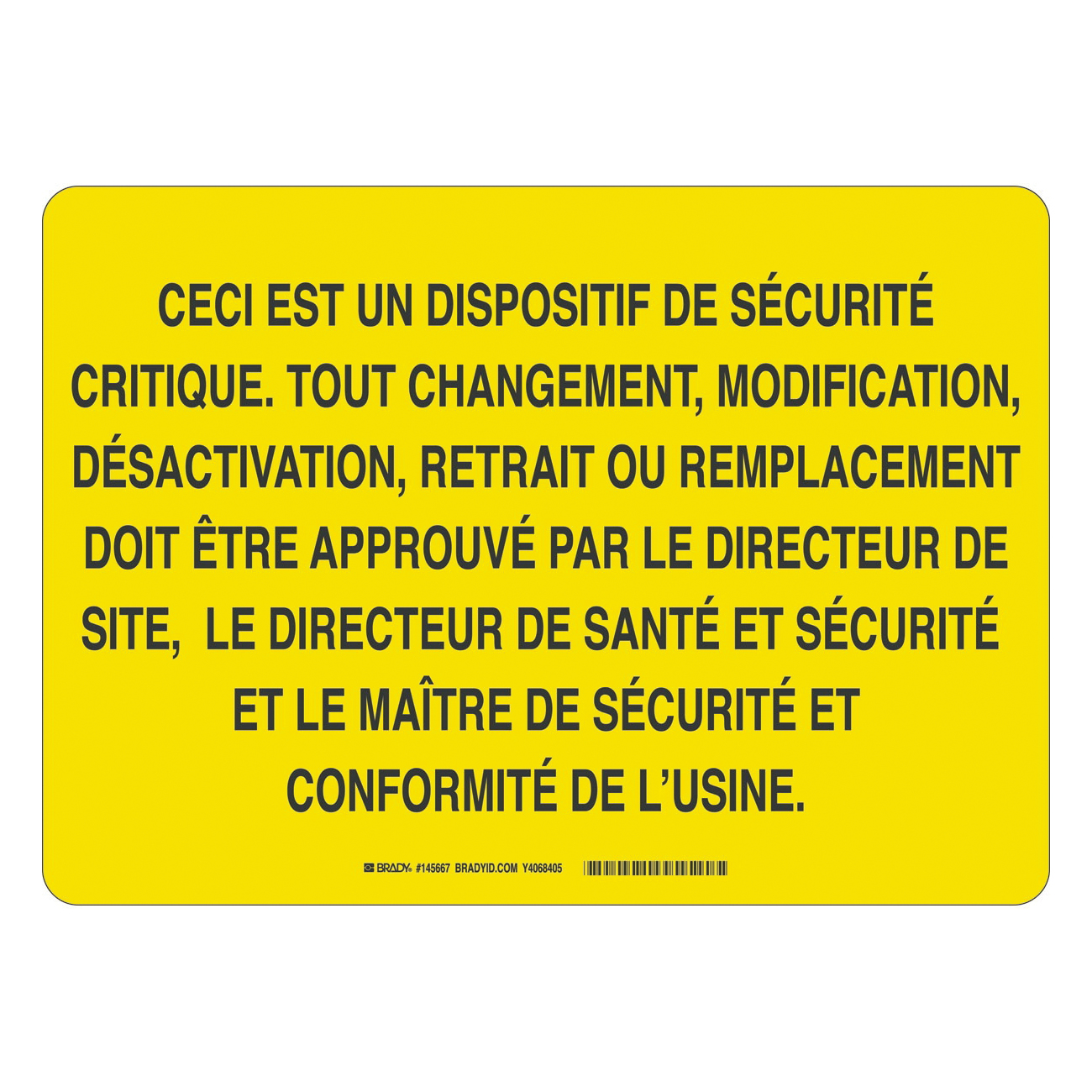 Brady® 145666 Accident Prevention Signs
