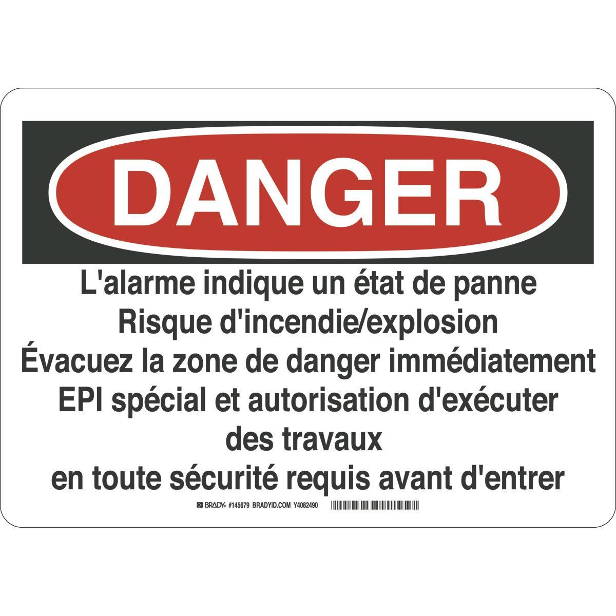 Brady® 145679 Accident Prevention Signs