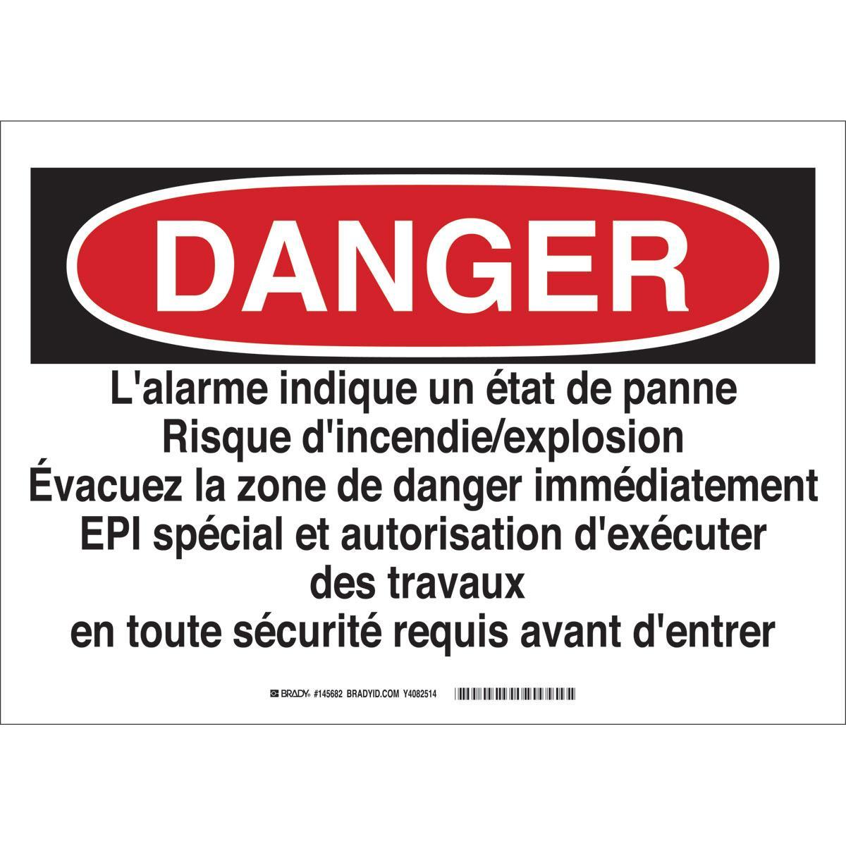 Brady® 145682 Accident Prevention Signs