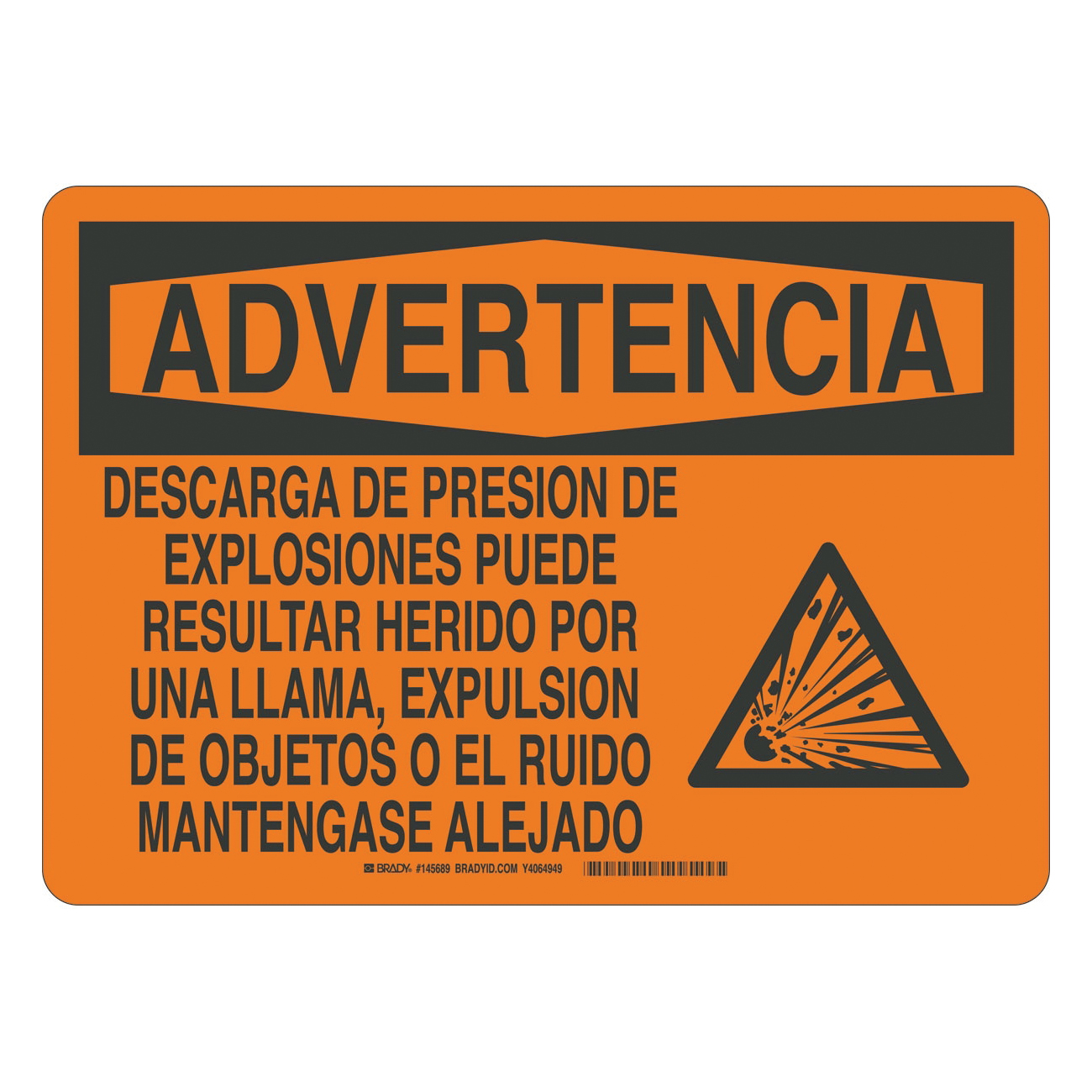 Brady® 145689 Chemical & Hazardous Material Signs