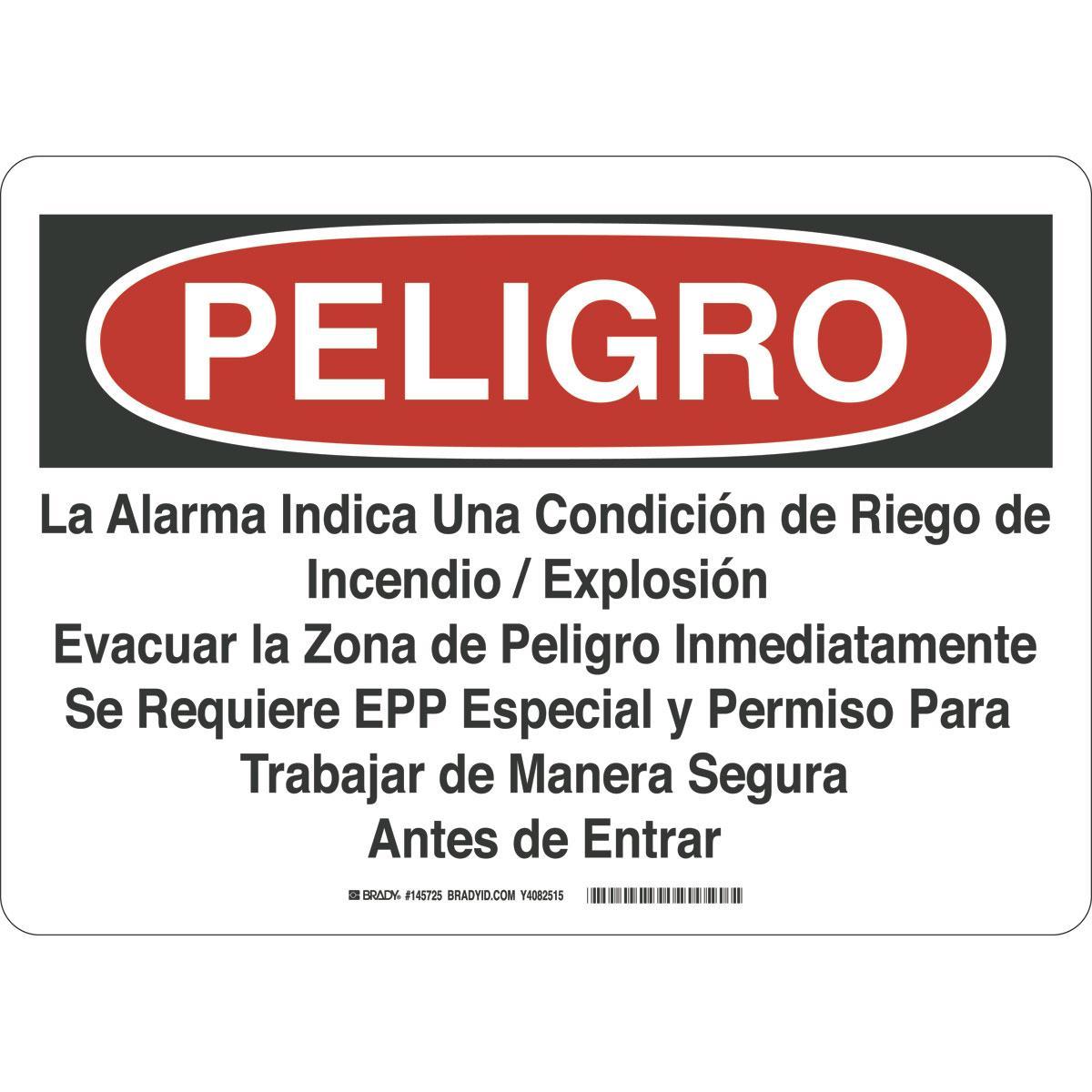 Brady® 145726 Accident Prevention Signs