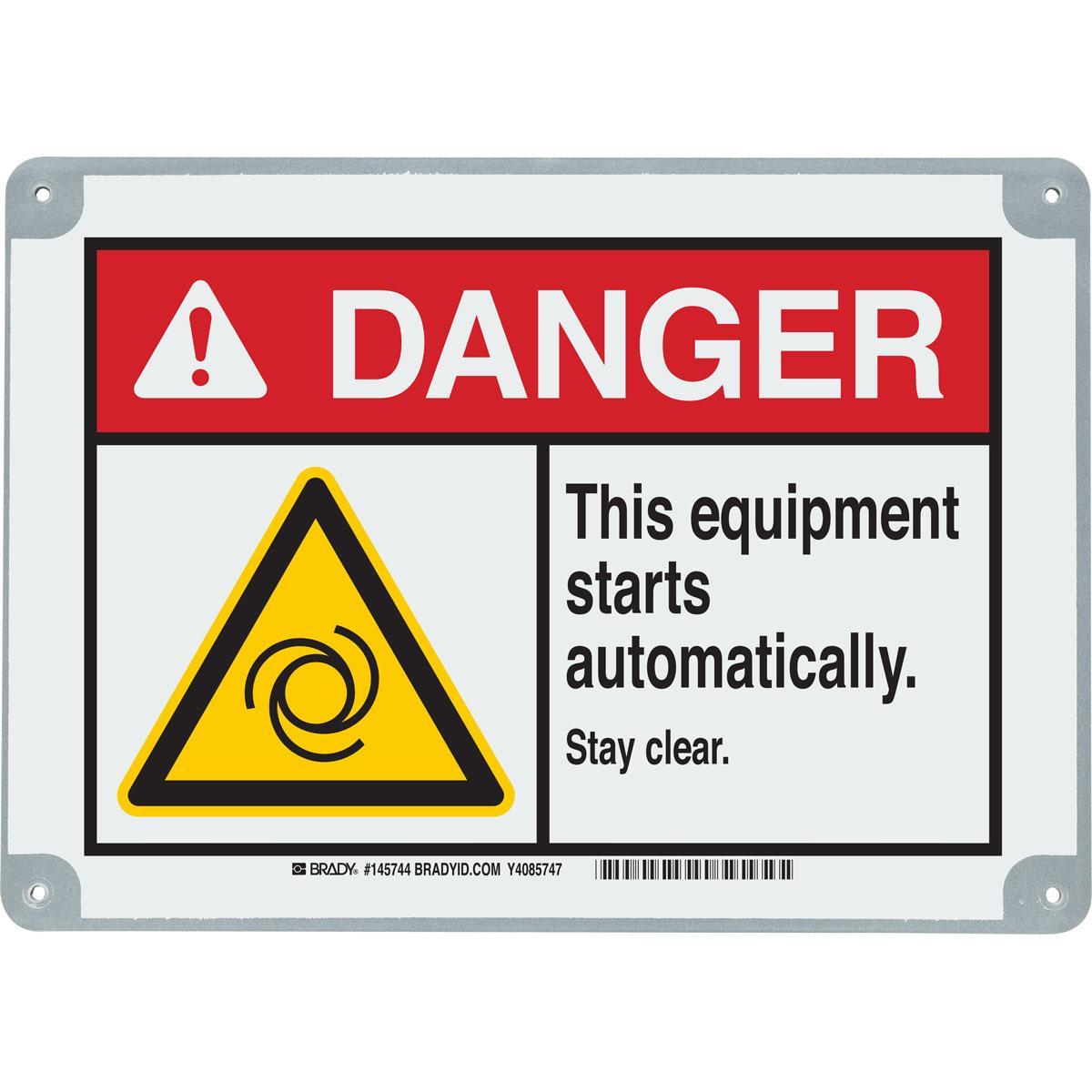 Brady® 145745 Accident Prevention Signs
