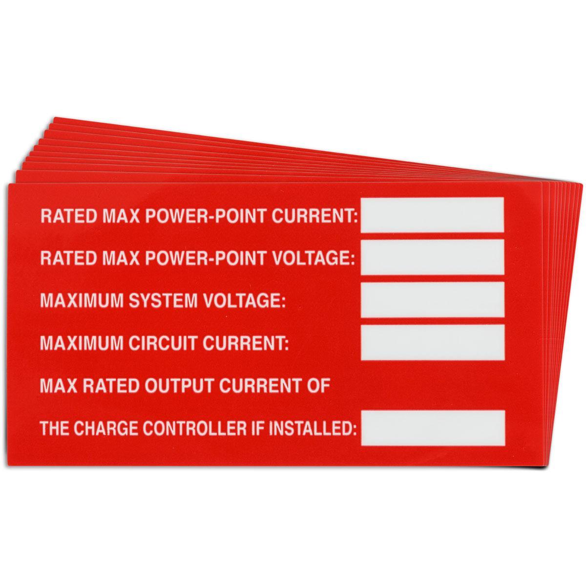 Brady® 149831 Solar Installation Labels