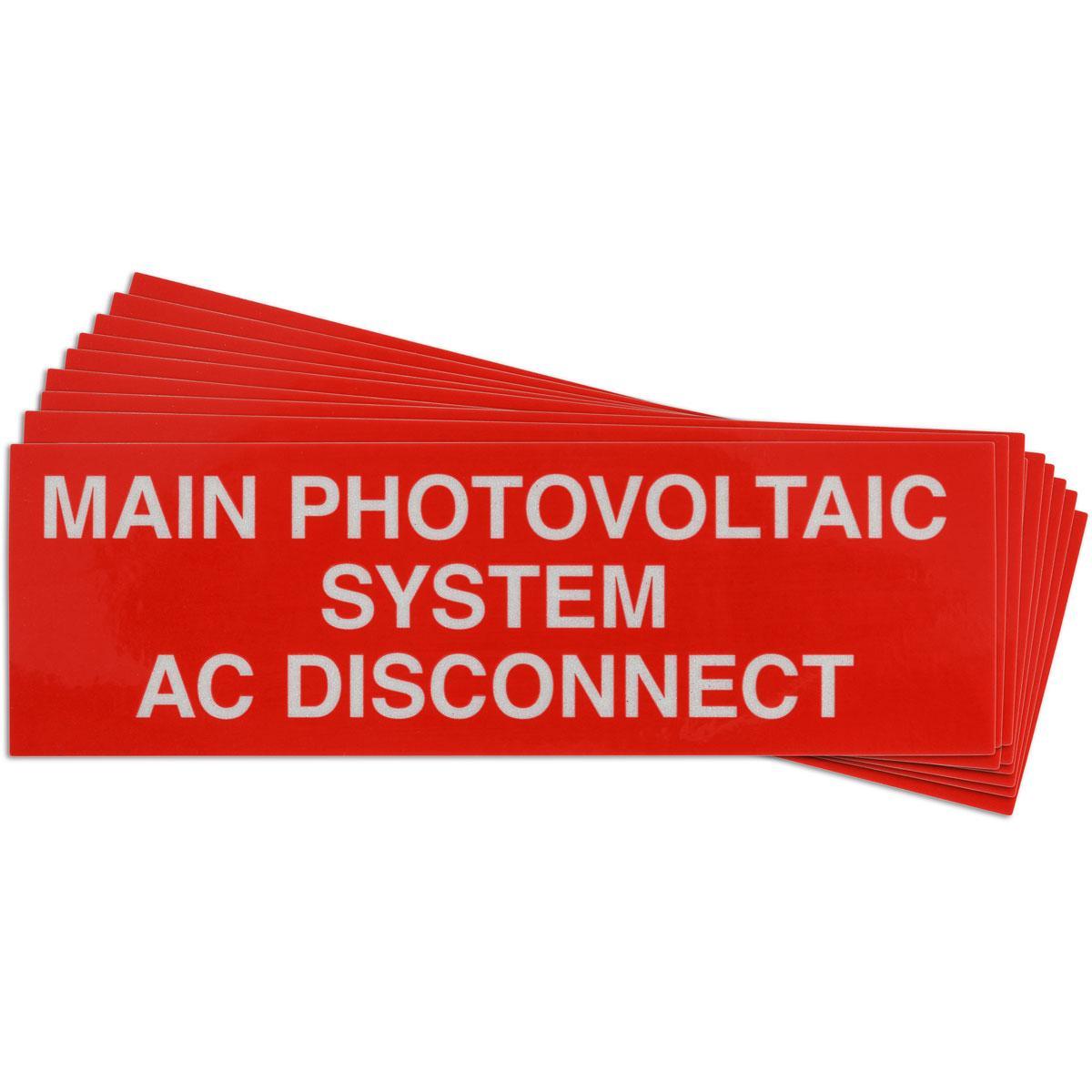 Brady® 149846 Solar Installation Labels
