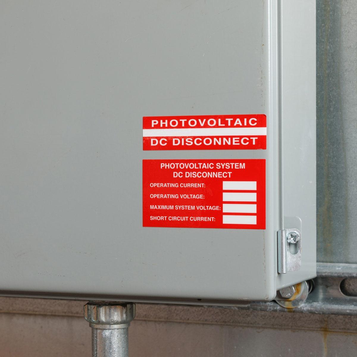 Brady® 149850 Solar Installation Labels
