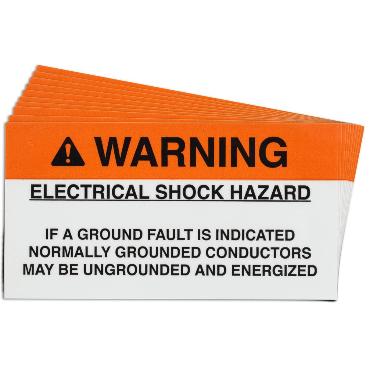 Brady® 149859 Solar Installation Labels