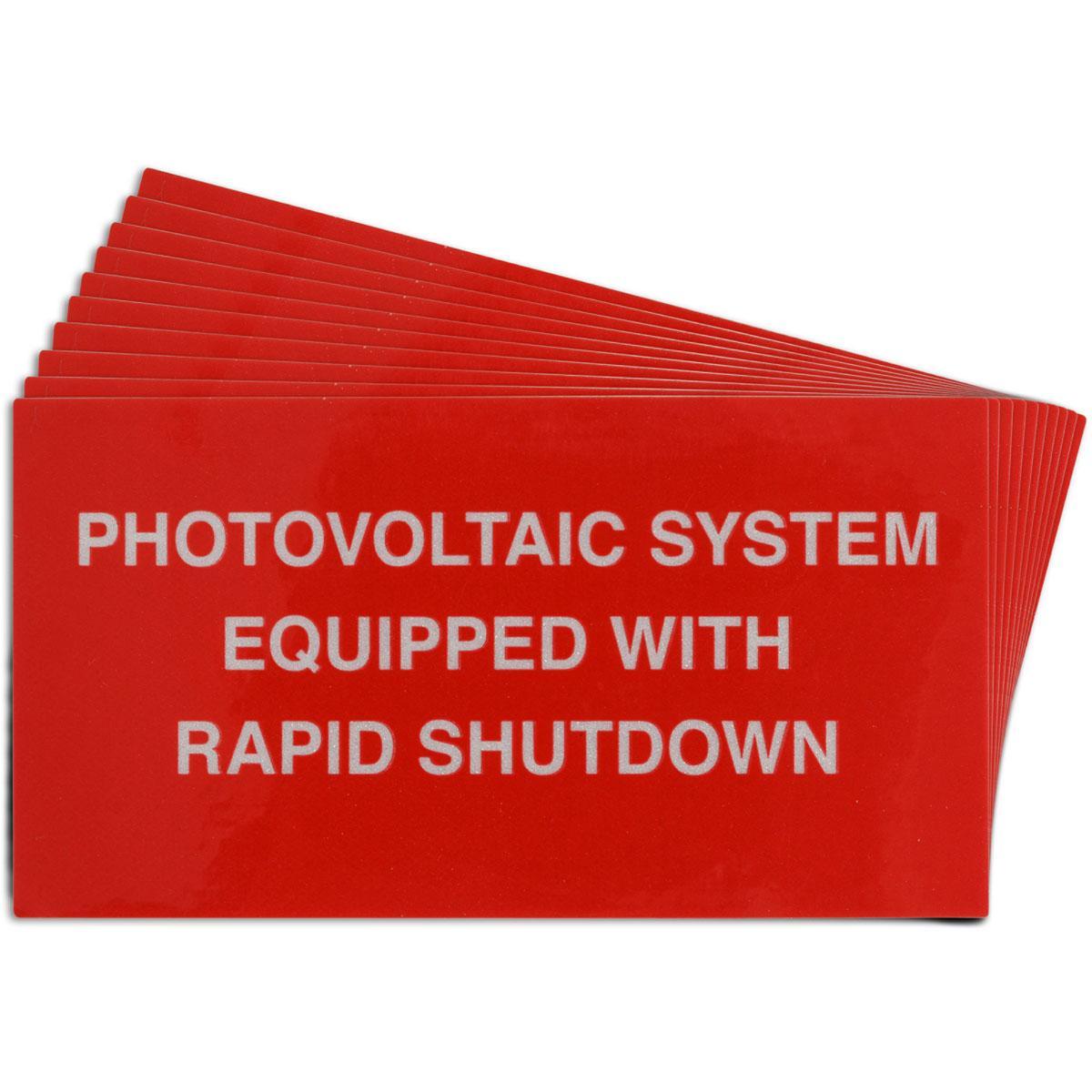 Brady® 149873 Solar Installation Labels
