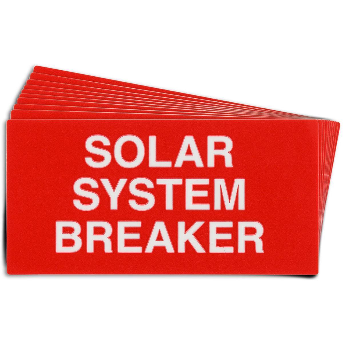 Brady® 149880 Solar Installation Labels