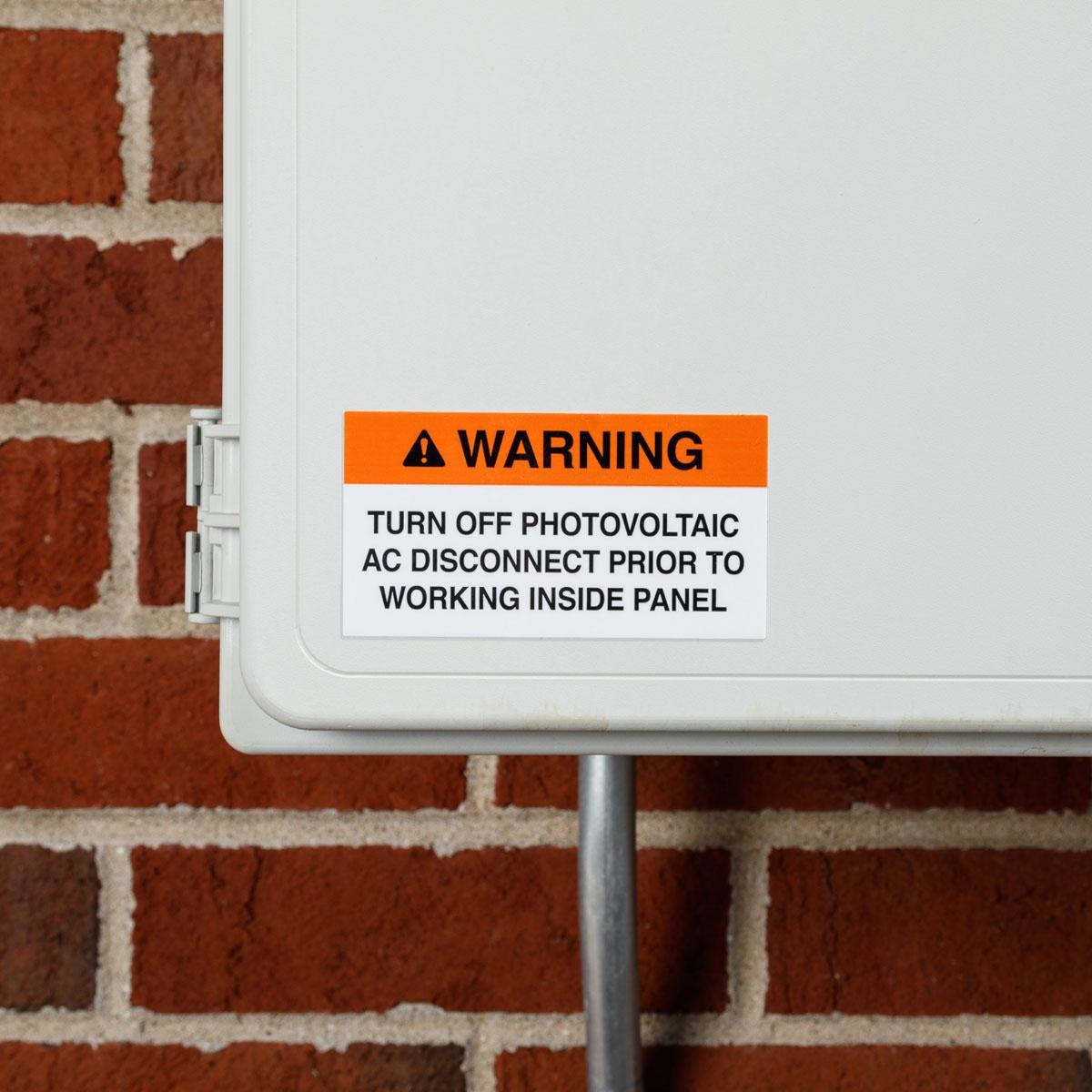 Brady® 149891 Solar Installation Labels