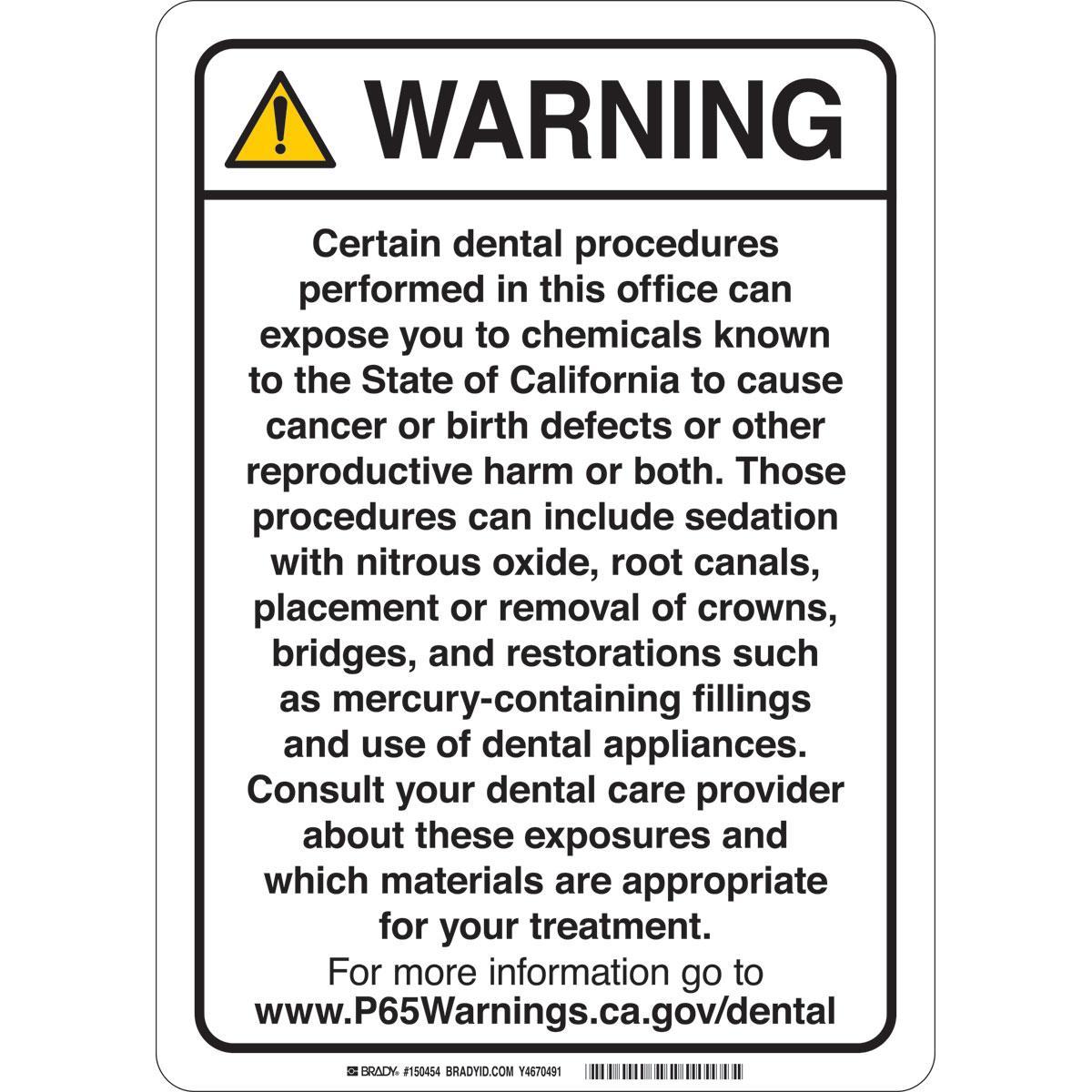 Brady® 150468 Right-To-Know Signs