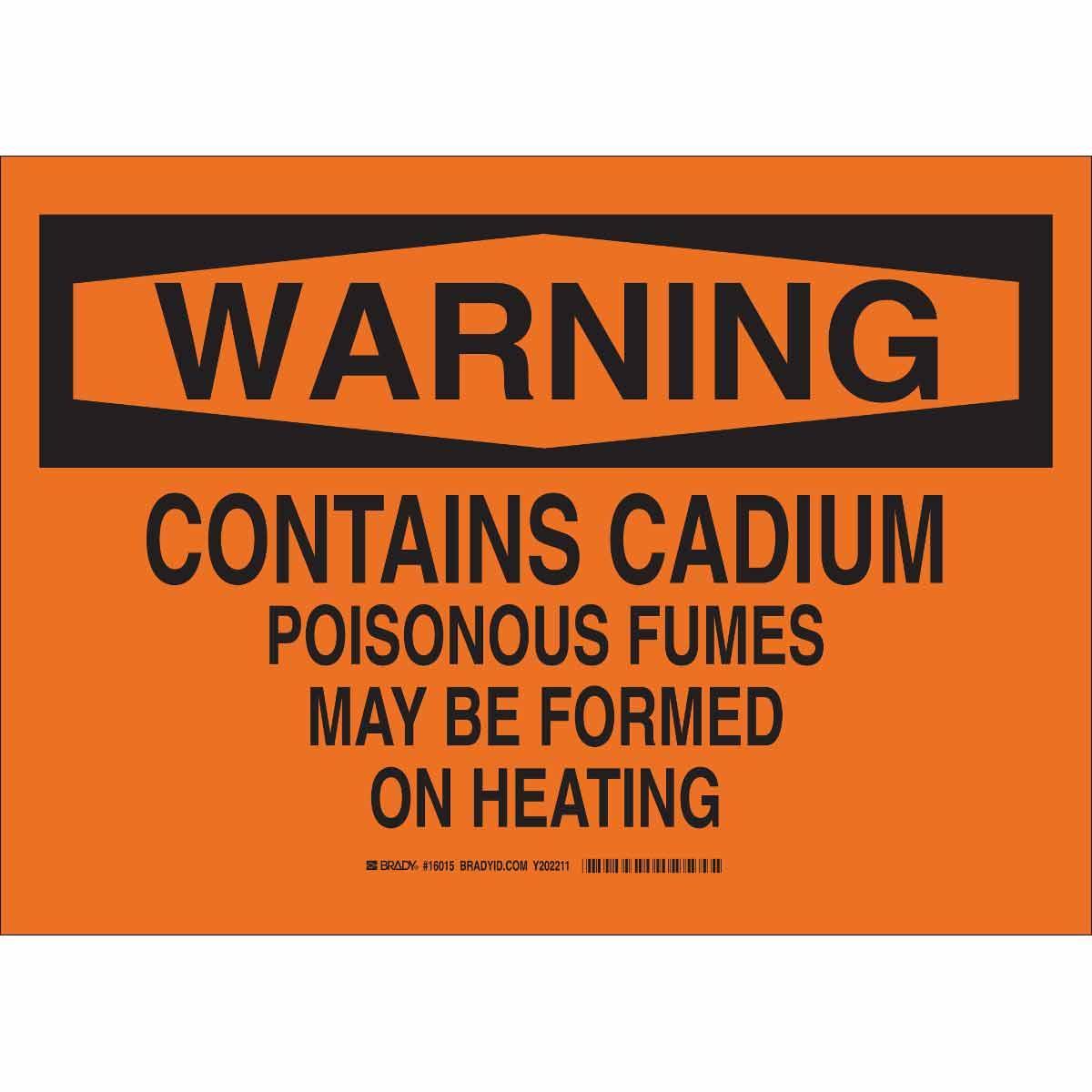 Brady® 16015 Chemical & Hazardous Material Signs
