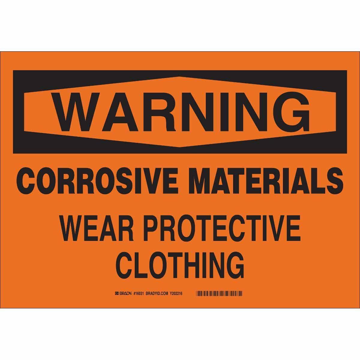 Brady® 16033 Chemical & Hazardous Material Signs
